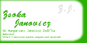 zsoka janovicz business card